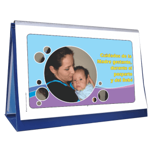 Libro rotafolio educativo sobre Higiene en la Materna y cuidados del Bebé