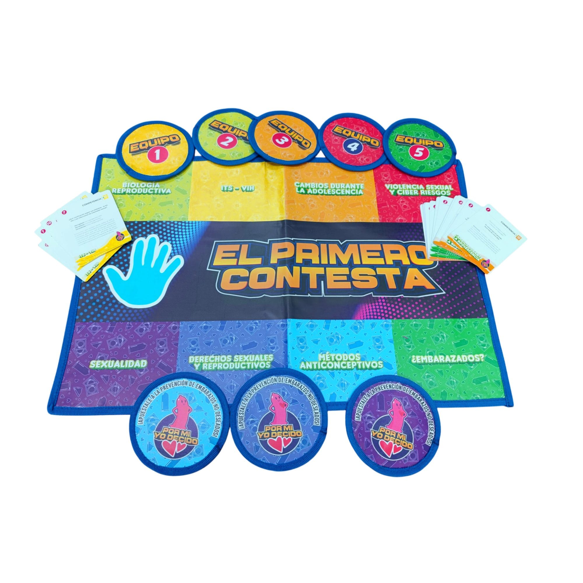 Juego Ruleta Salud Sexual y Prevencion de Embarazo en Adolescentes Tablero Apuestas y Fichas